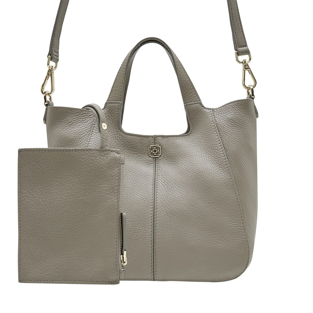 Gri Lauren Kadın Deri Omuz Askılı Çanta