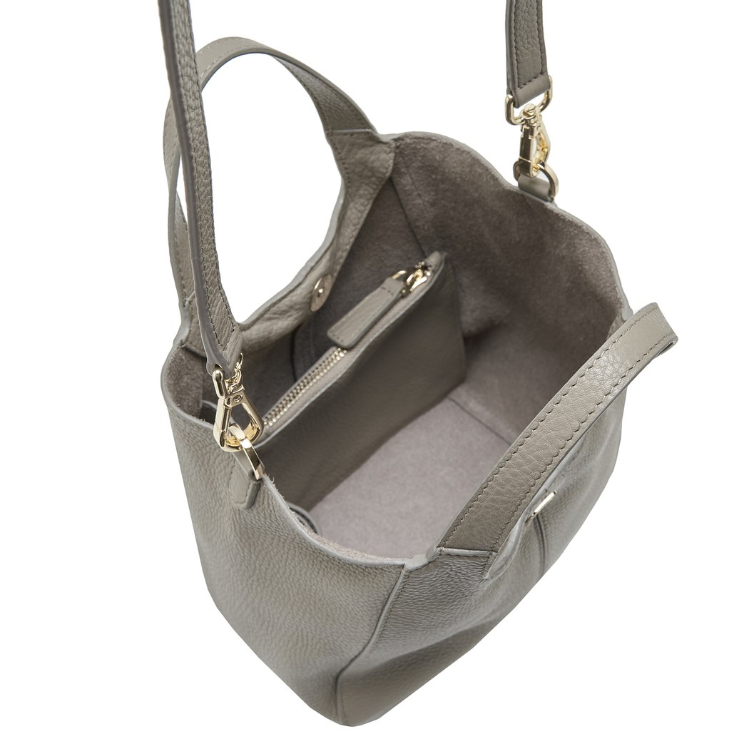 Gri Lauren Kadın Deri Omuz Askılı Çanta