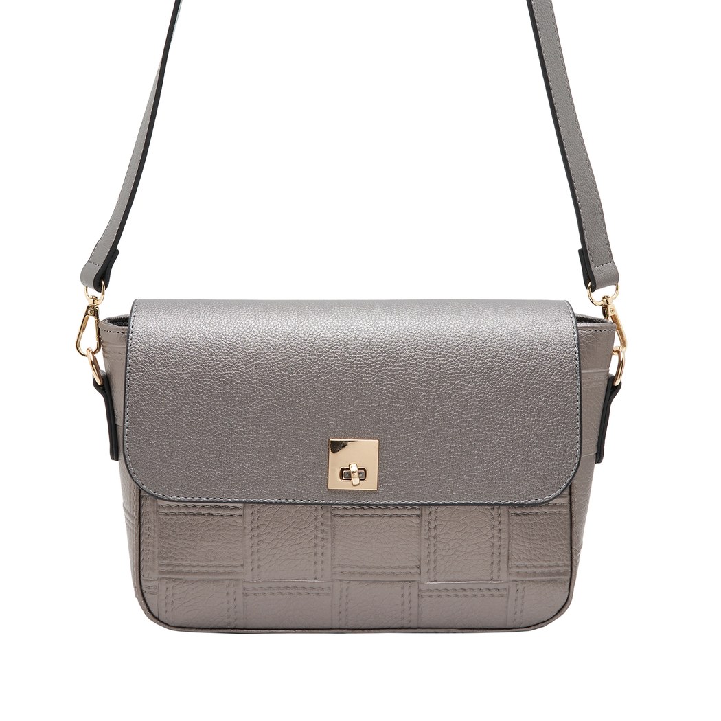 Gri Vallmo Kadın Omuz Askılı Çanta