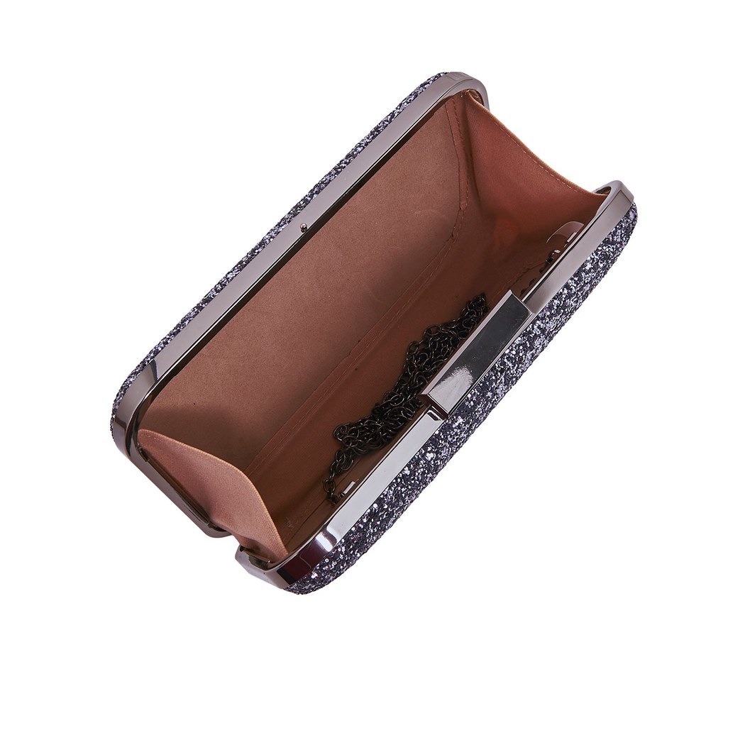 Gümüş Arbre Zincir Detaylı Kadın Gece Çantası