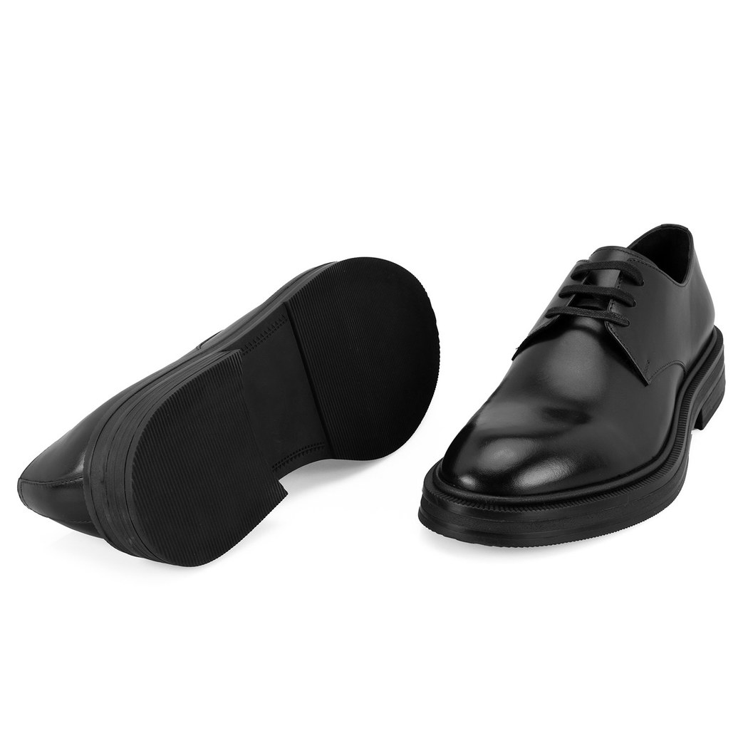 Gunner Siyah Erkek Deri Klasik Ayakkabı