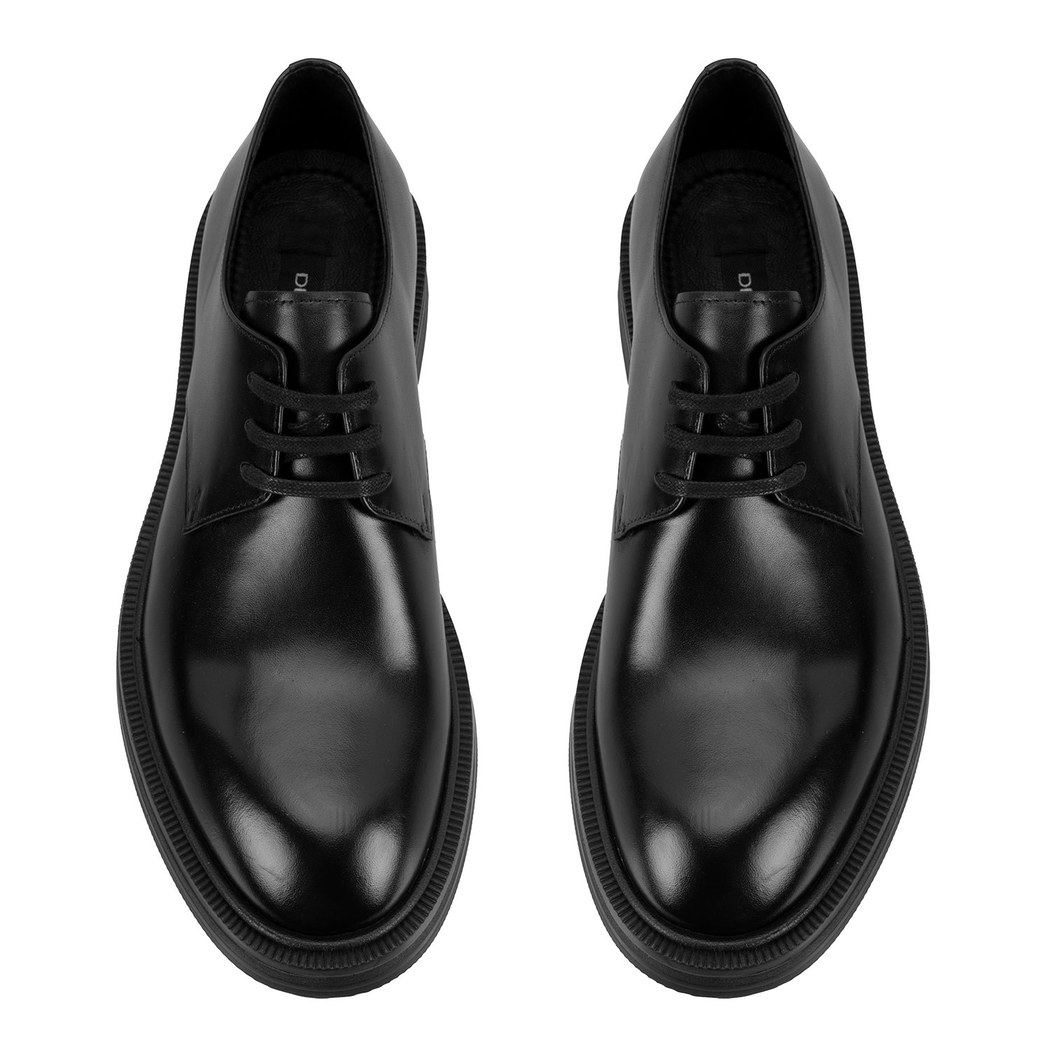 Gunner Siyah Erkek Deri Klasik Ayakkabı