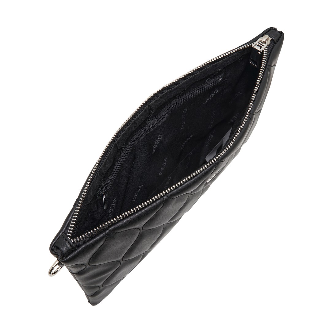 Guyana Siyah Kadın Kapitone Portföy Çanta