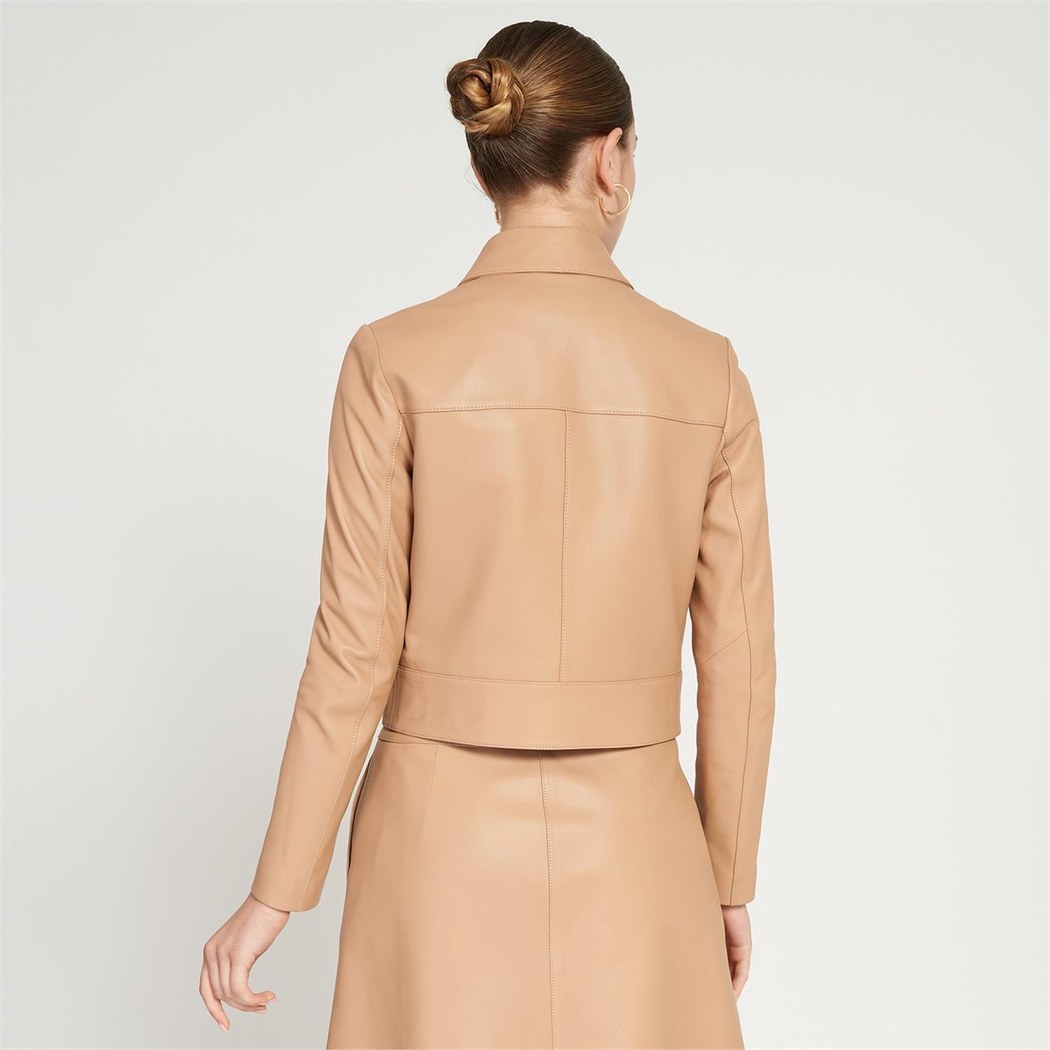 Hanna Bej Kadın Deri Ceket