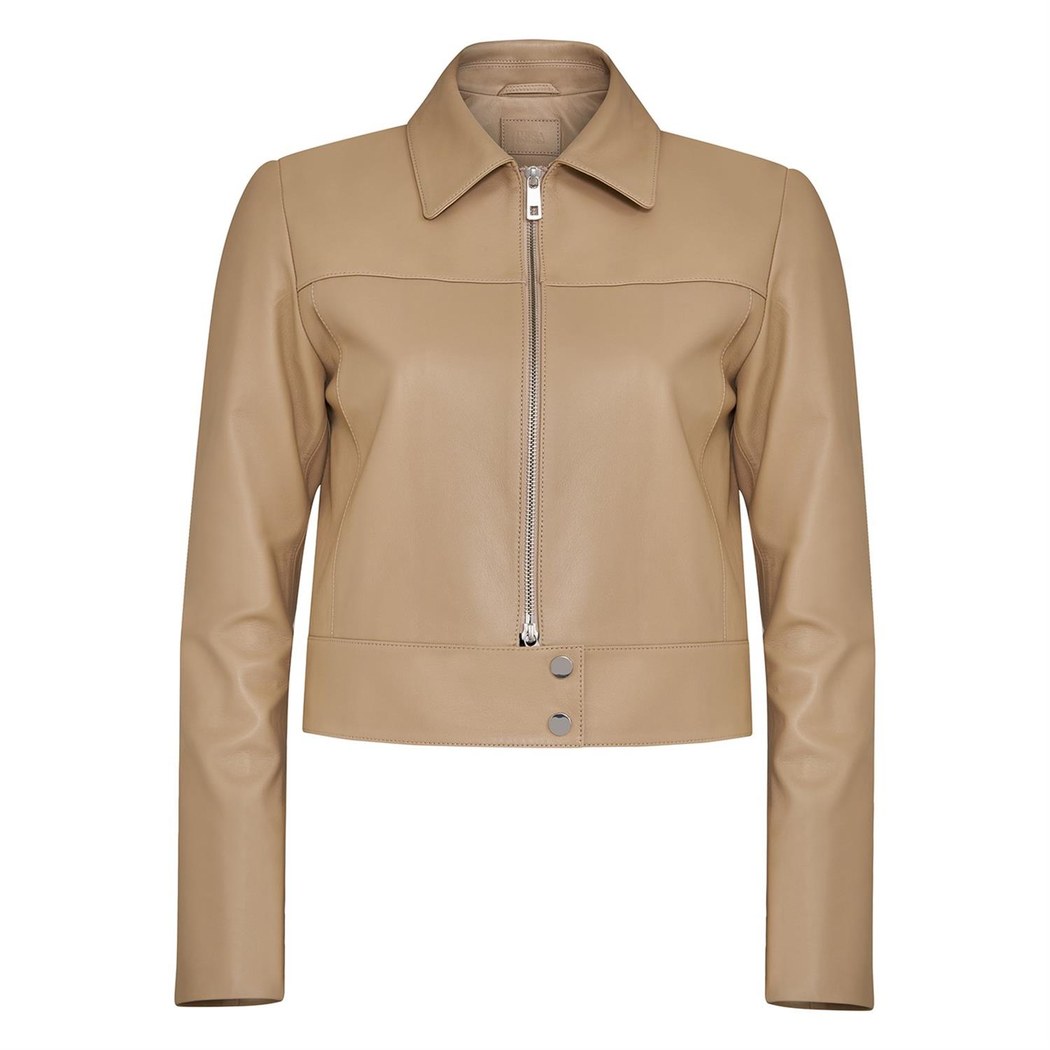Hanna Bej Kadın Deri Ceket