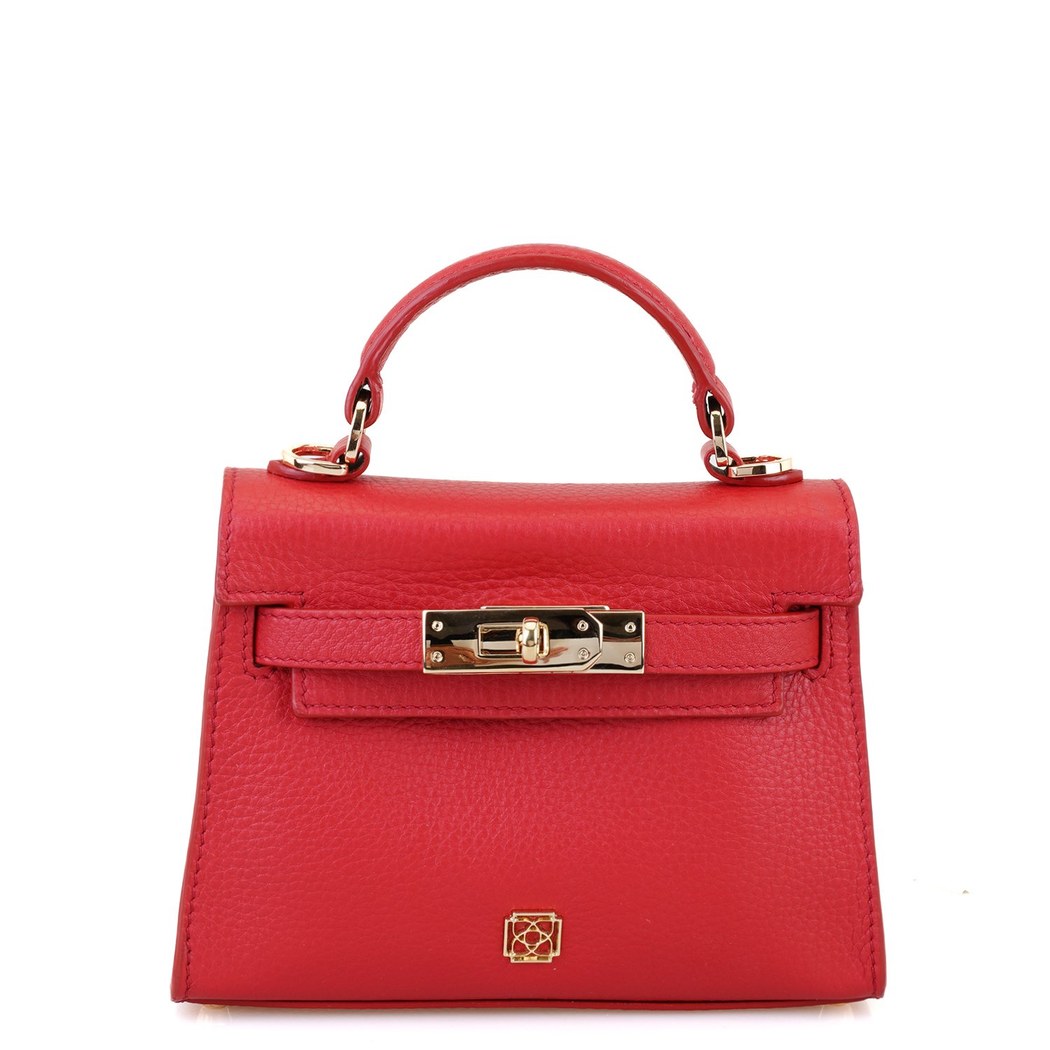 Hannah Kırmızı Kadın Deri El Çantası