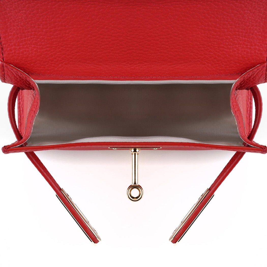 Hannah Kırmızı Kadın Deri El Çantası