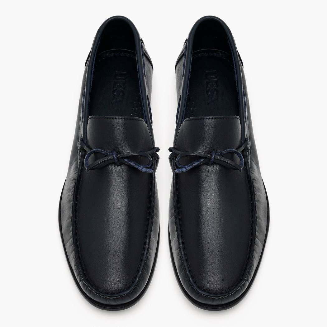 Hansel Lacivert Erkek Deri Loafer