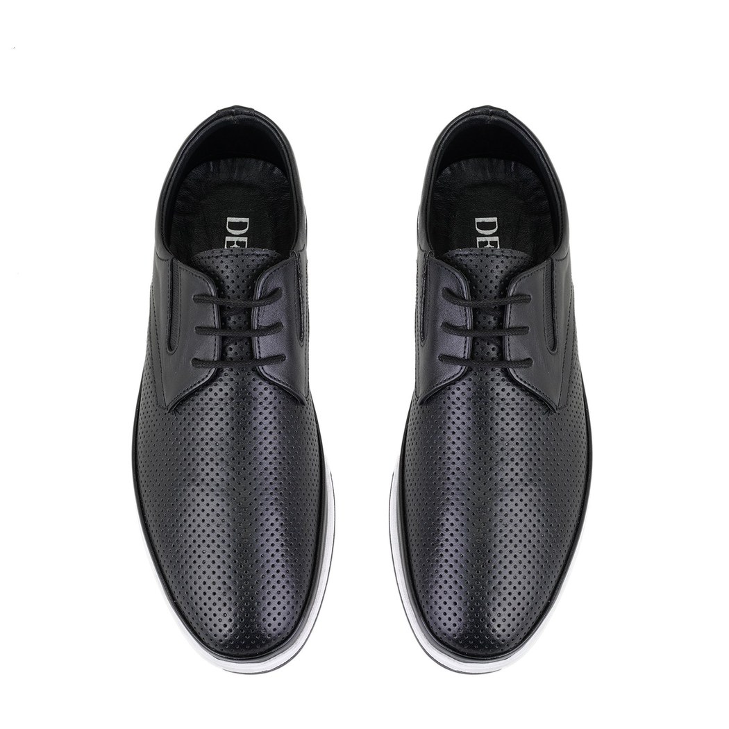 Harold Siyah Erkek Deri Günlük Ayakkabı