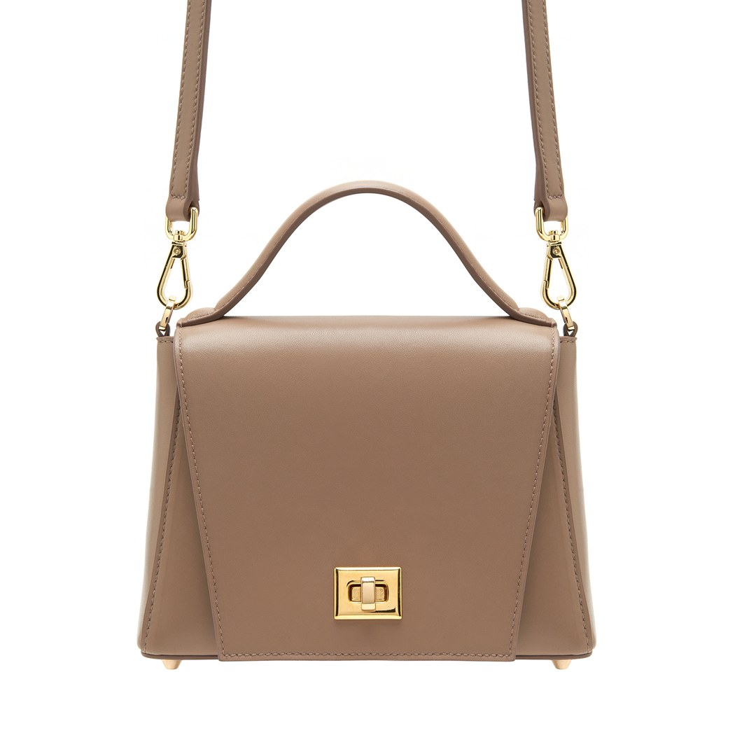 Haze Krem Kadın Deri El Çantası