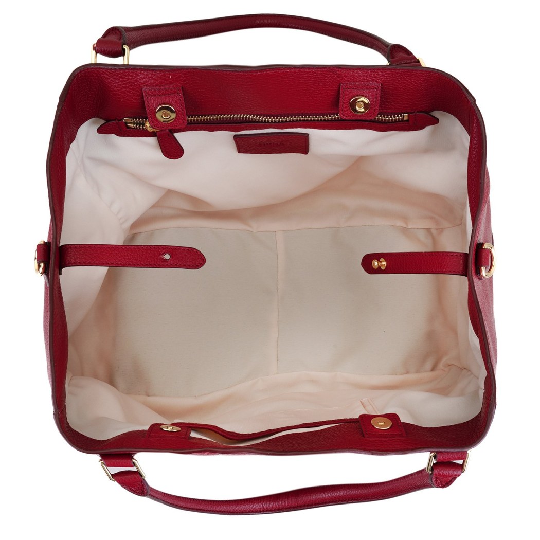 Heida Bordo Kadın Deri Omuz Çantası