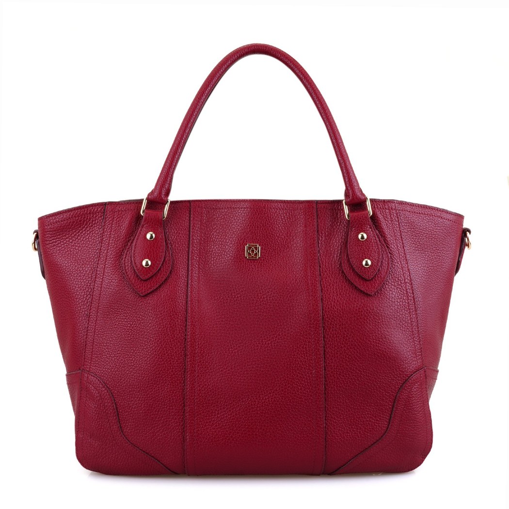 Heida Bordo Kadın Deri Omuz Çantası