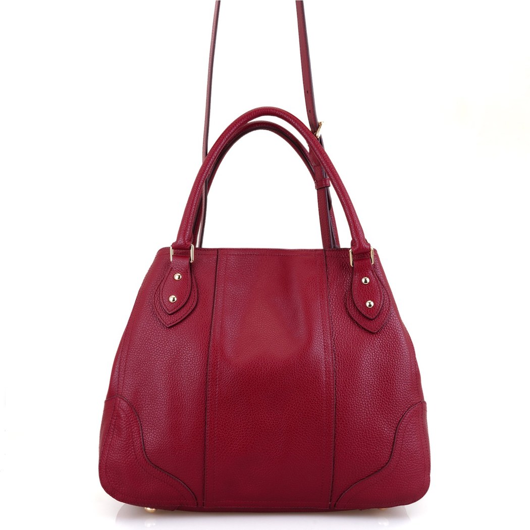 Heida Bordo Kadın Deri Omuz Çantası