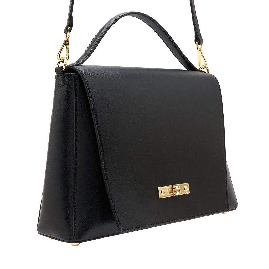 Helena Siyah Kadın Deri El Çantası