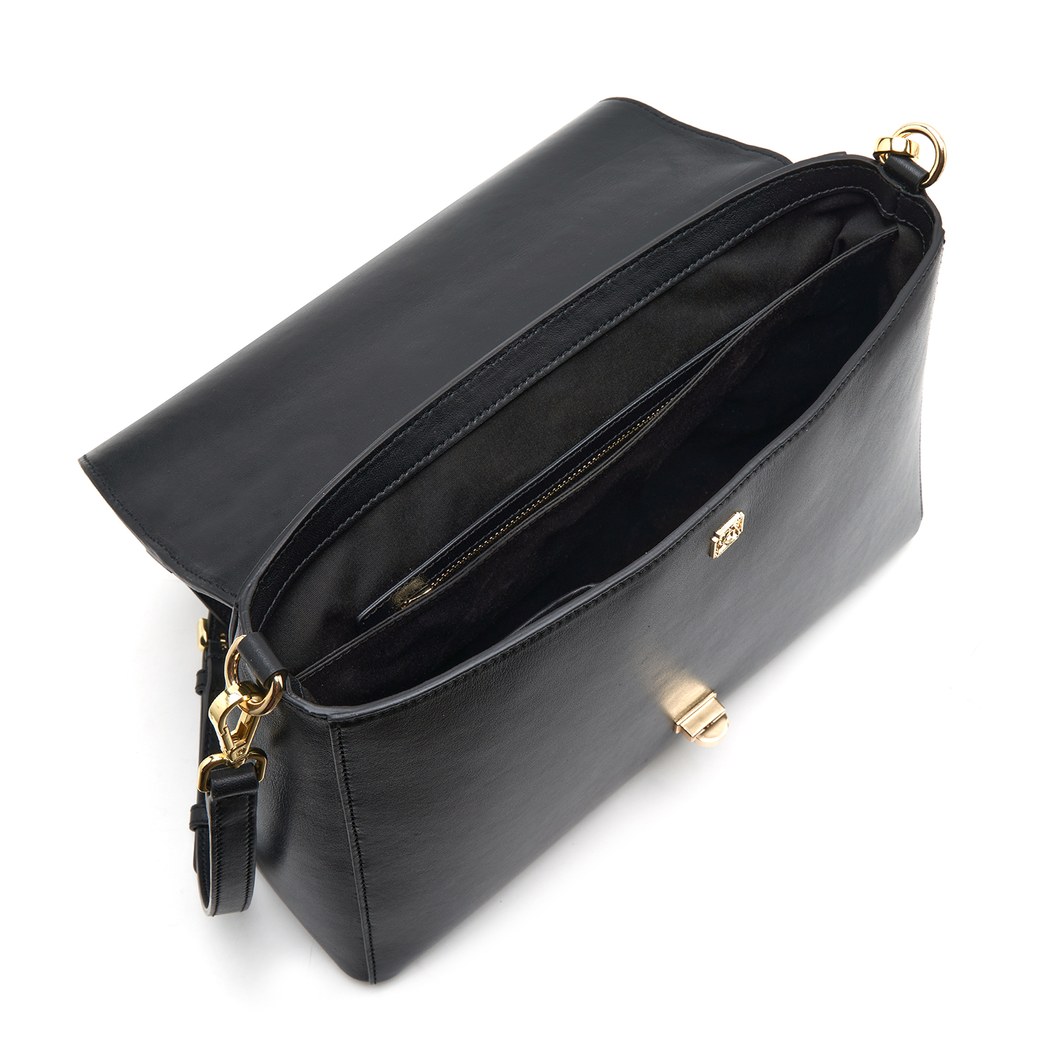 Helena Siyah Kadın Deri El Çantası