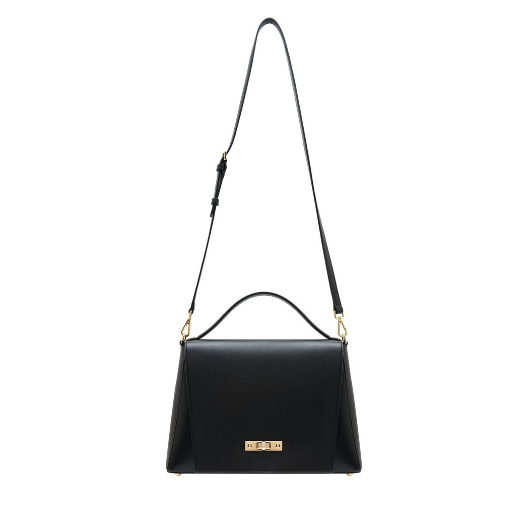 Helena Siyah Kadın Deri El Çantası