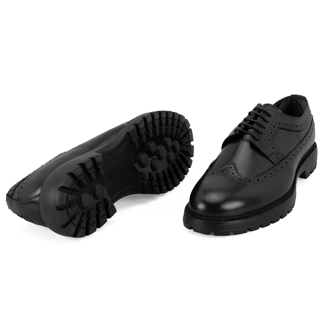 Heleni Siyah Erkek Deri Klasik Ayakkabı