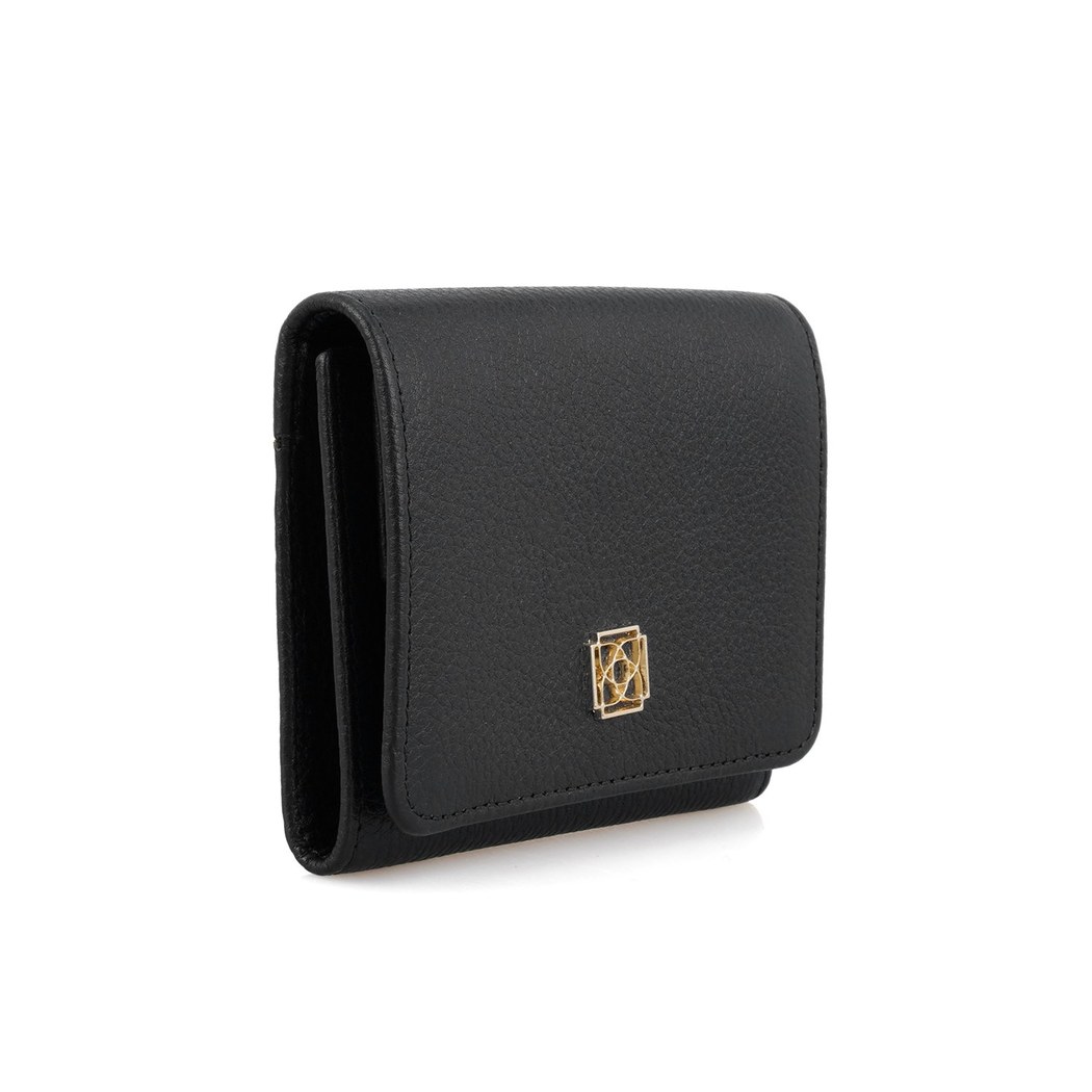 Heleno Siyah Kadın Deri Cüzdan