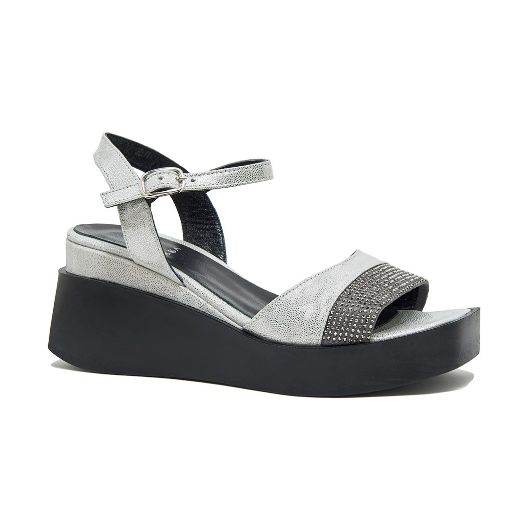 Hendra Kadın Deri Dolgu Topuklu Sandalet