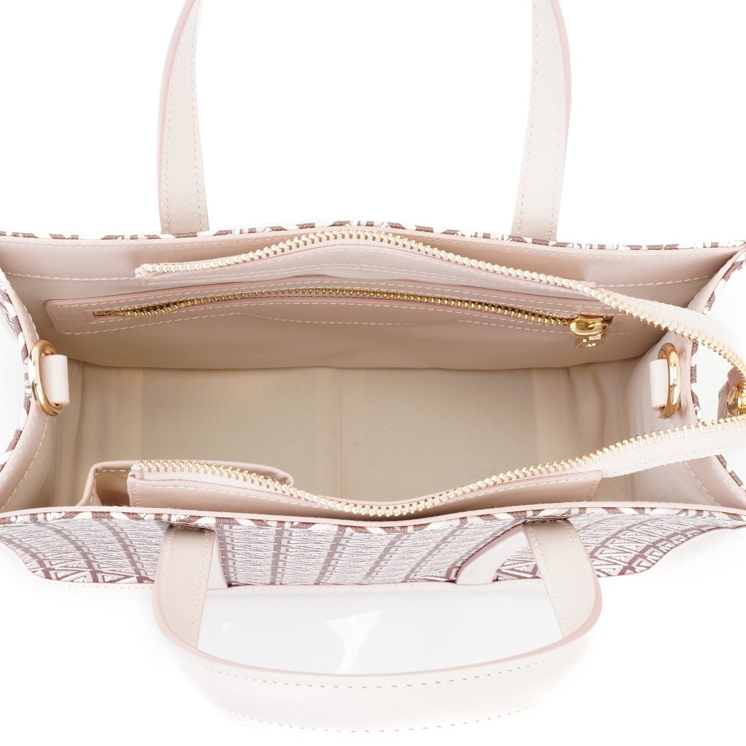 Hierba Bej Kadın Monogram El Çantası