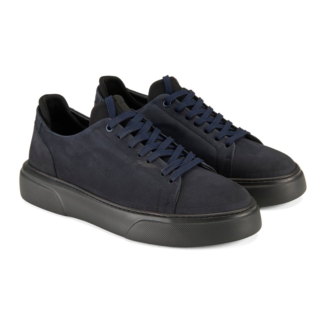 Holden Lacivert Erkek Nubuk Deri Günlük Ayakkabı