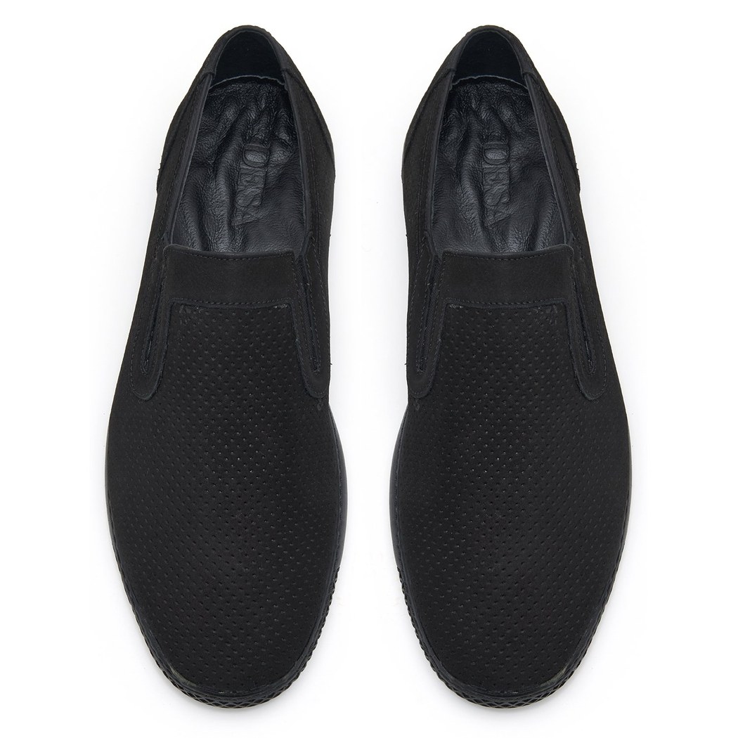 Hugh Siyah Erkek Nubuk Günlük Ayakkabı