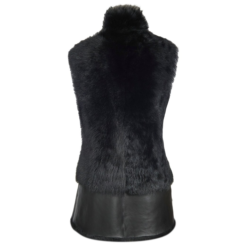 Ikeme Kadın Çift Taraflı Kürk Yelek