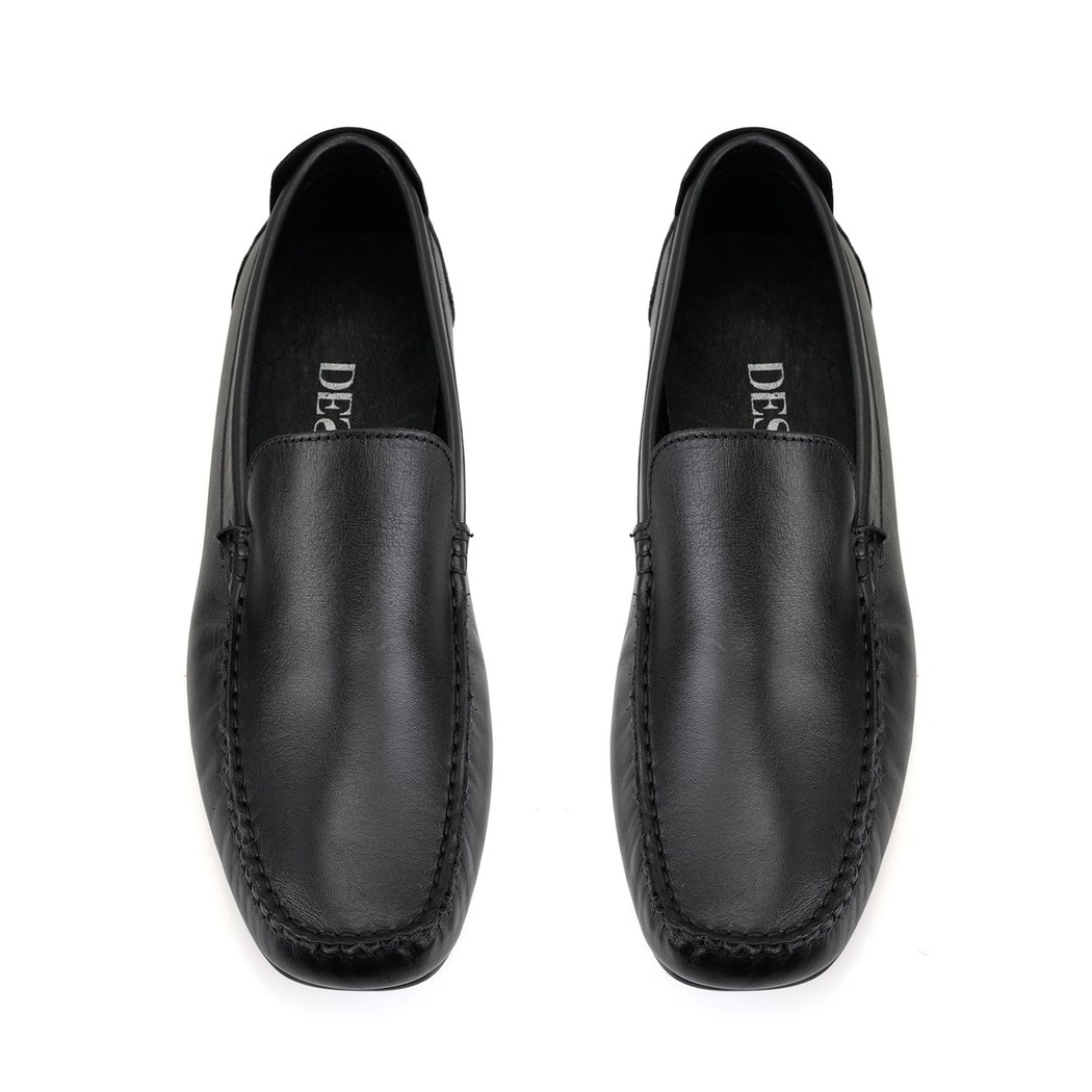 Isaac Siyah Erkek Deri Loafer