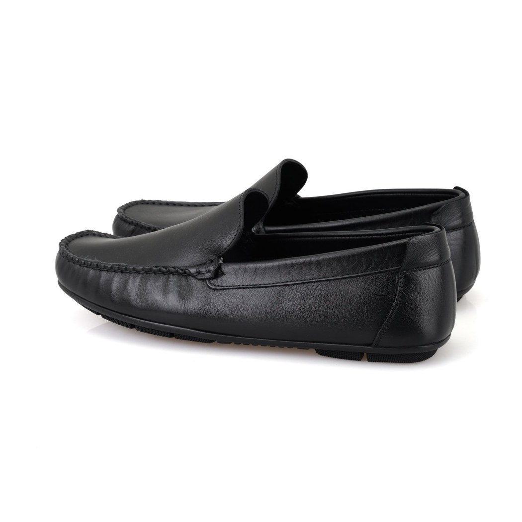 Isaac Siyah Erkek Deri Loafer
