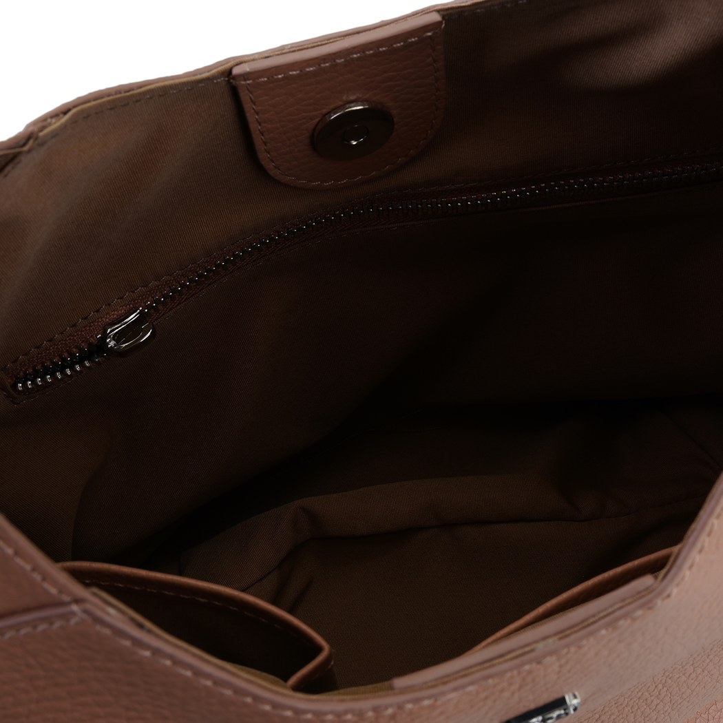 Jainel Kahve Kadın Deri Omuz Çantası