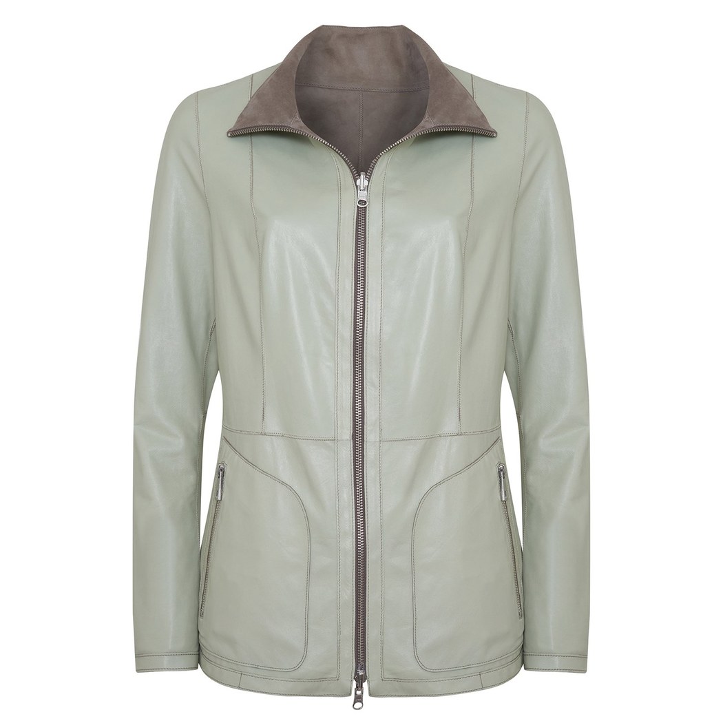 Jane Kadın Çift Taraflı Süet Deri Pardösü