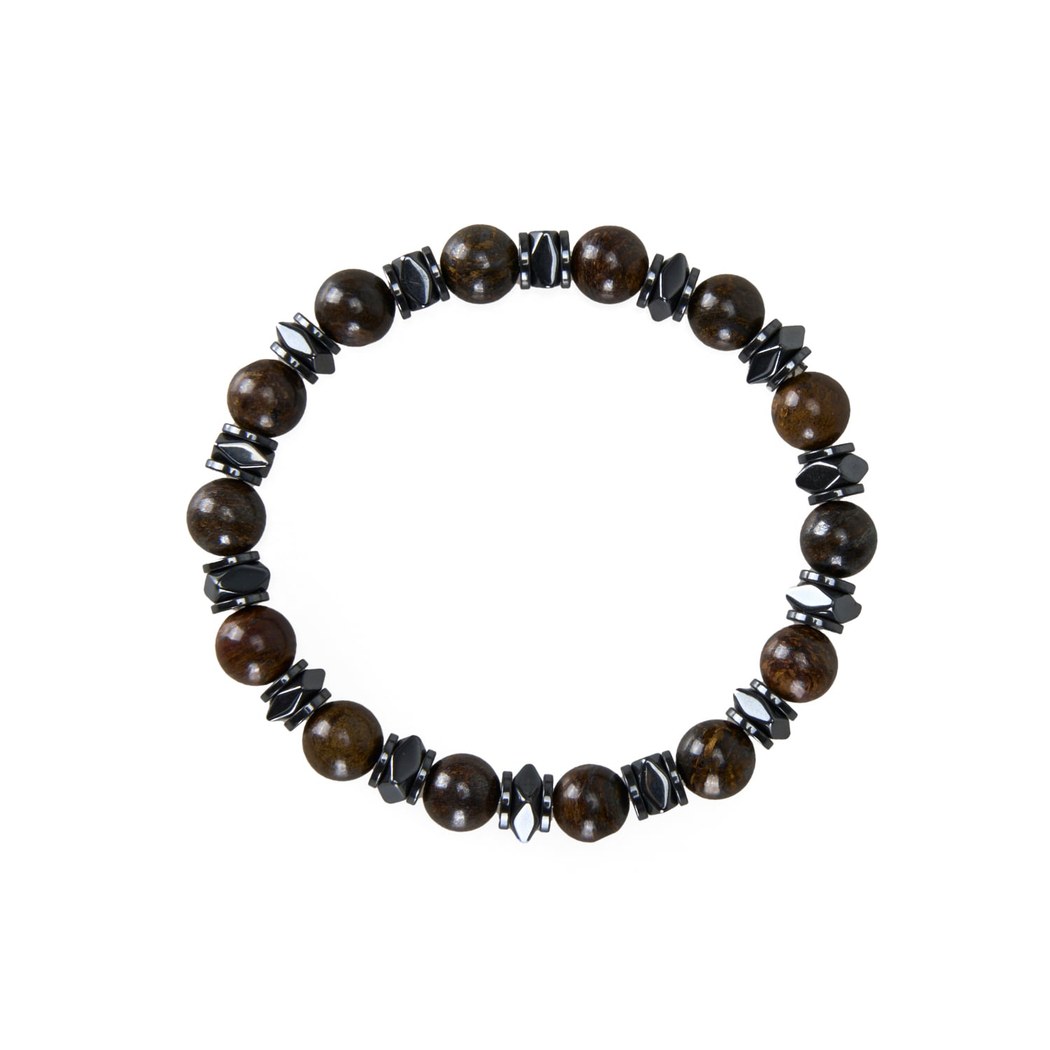 Jasper & Hematit Doğal Taşlı Erkek Bileklik