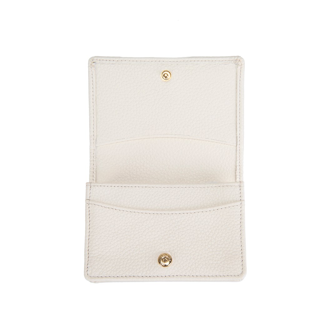 Jeffrey Beyaz Kadın Deri Kartlık