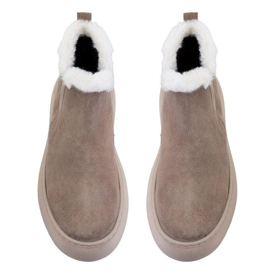 Jessia Bej Kadın Süet Bot