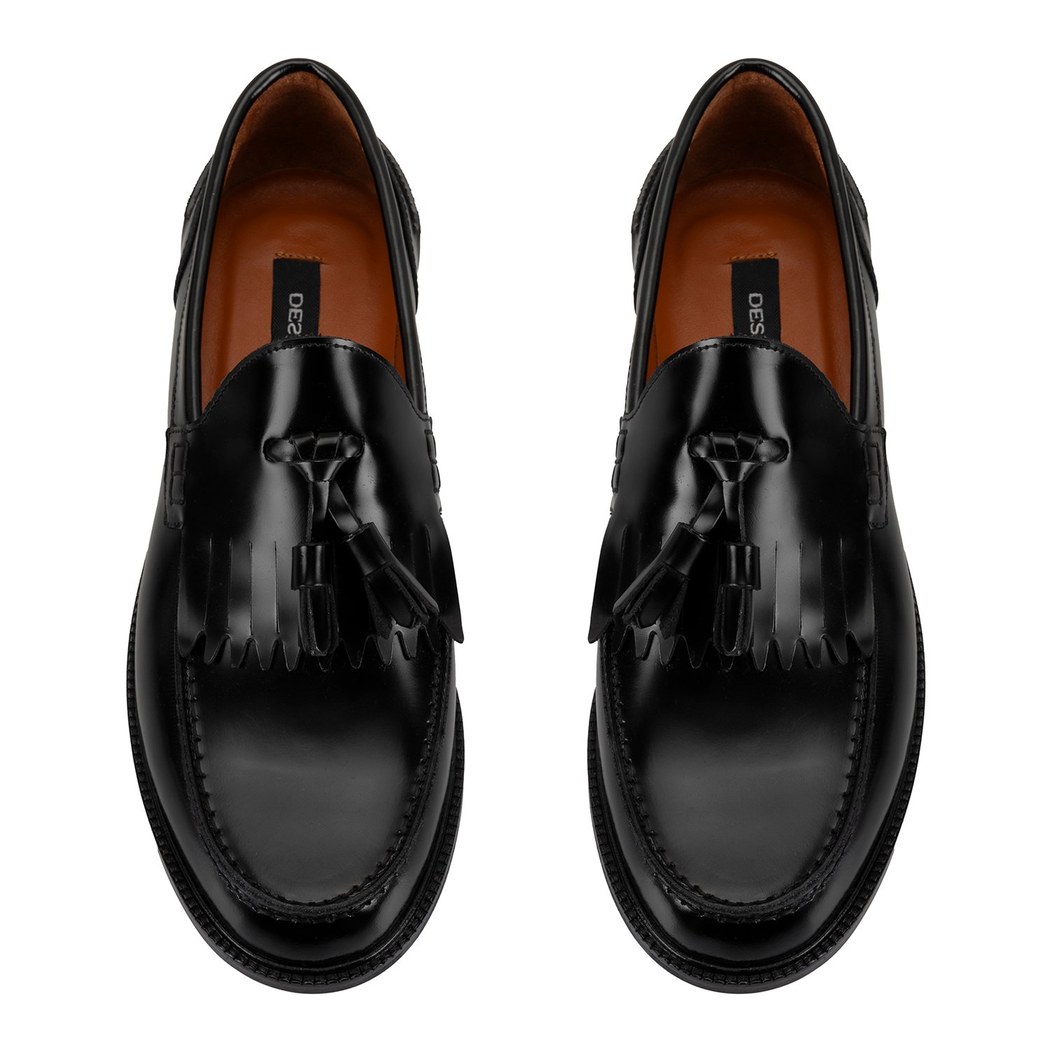 Jimmy Siyah Erkek Deri Loafer