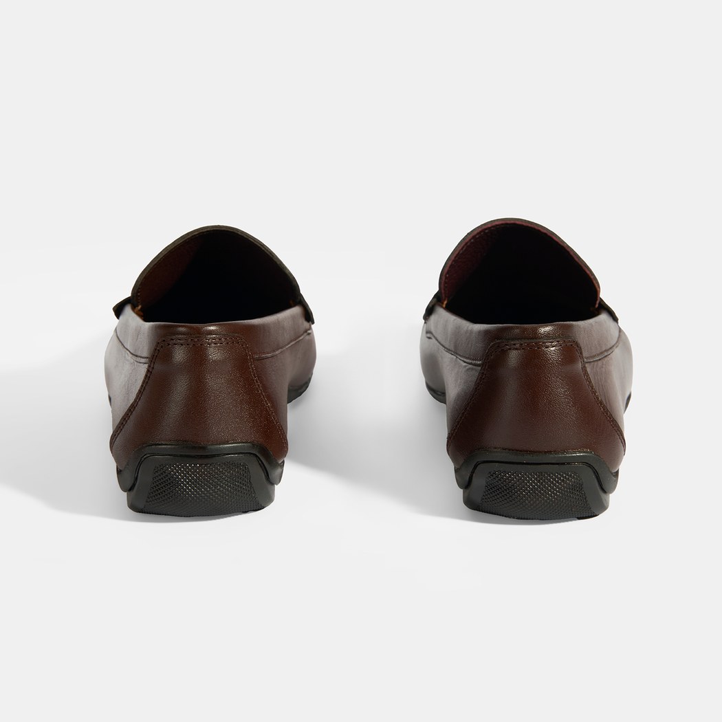 Jovian Kahve Erkek Deri Slip-On Loafer