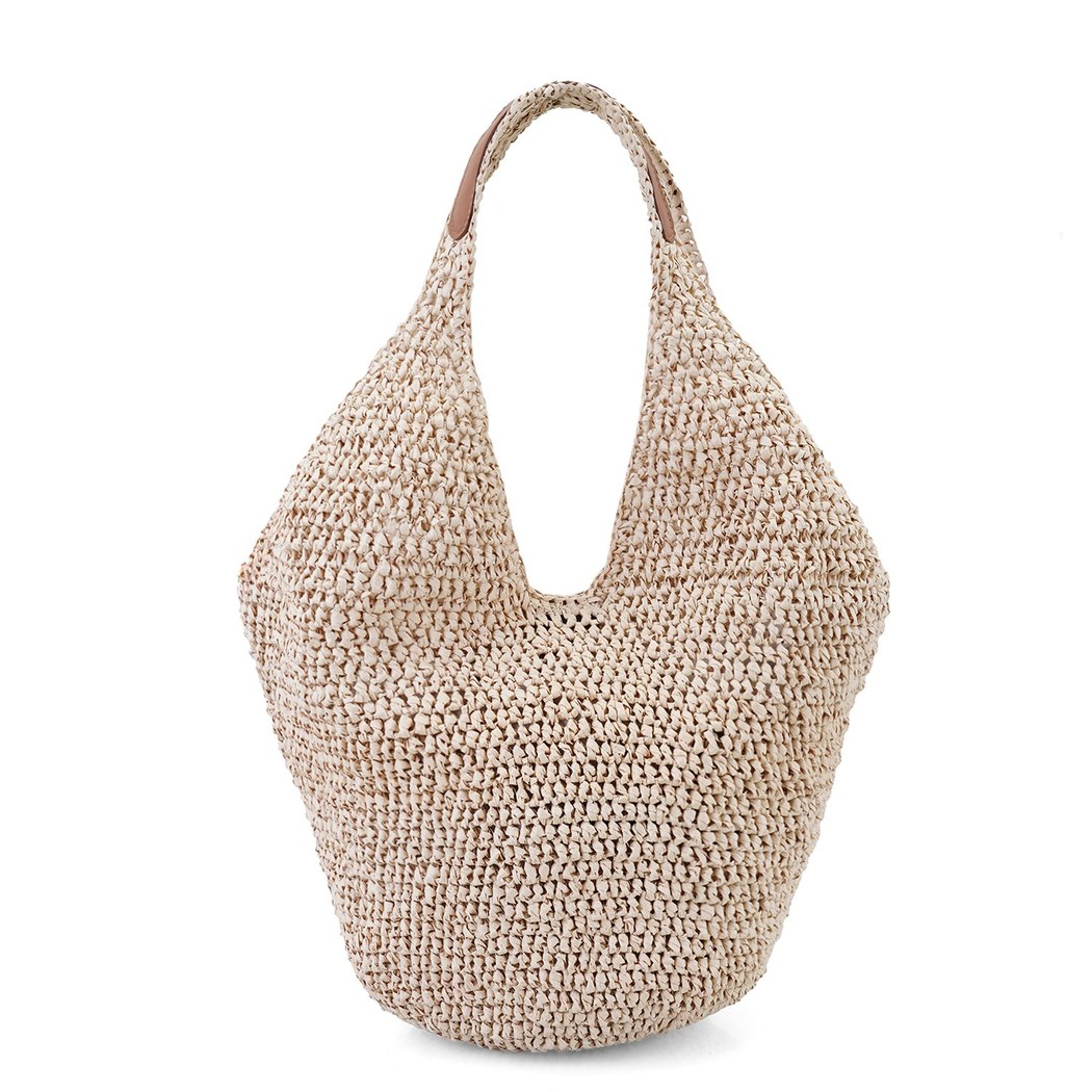 Joyce Bej Kadın Hasır Omuz Çantası
