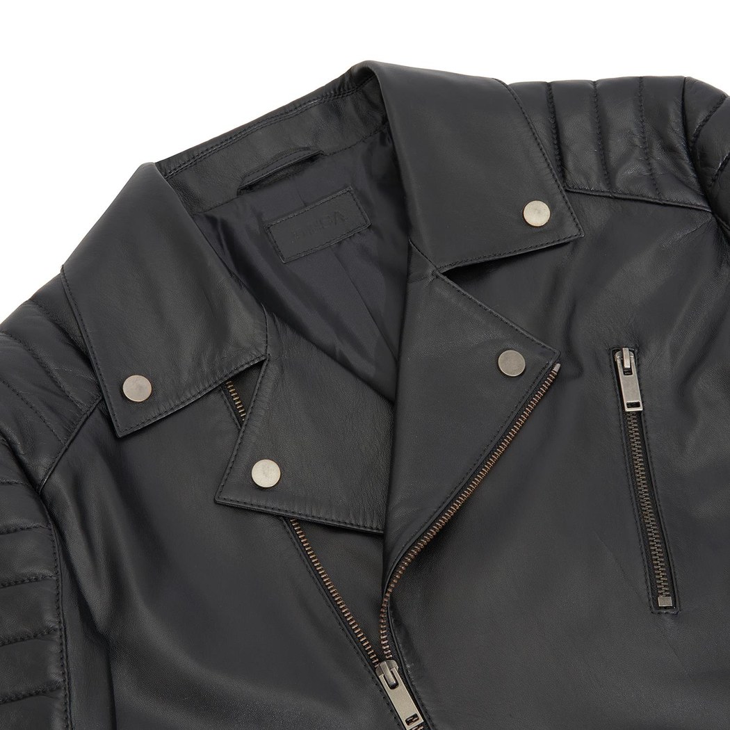 K12779 ERKEK DERİ CEKET, SIYAH, XS