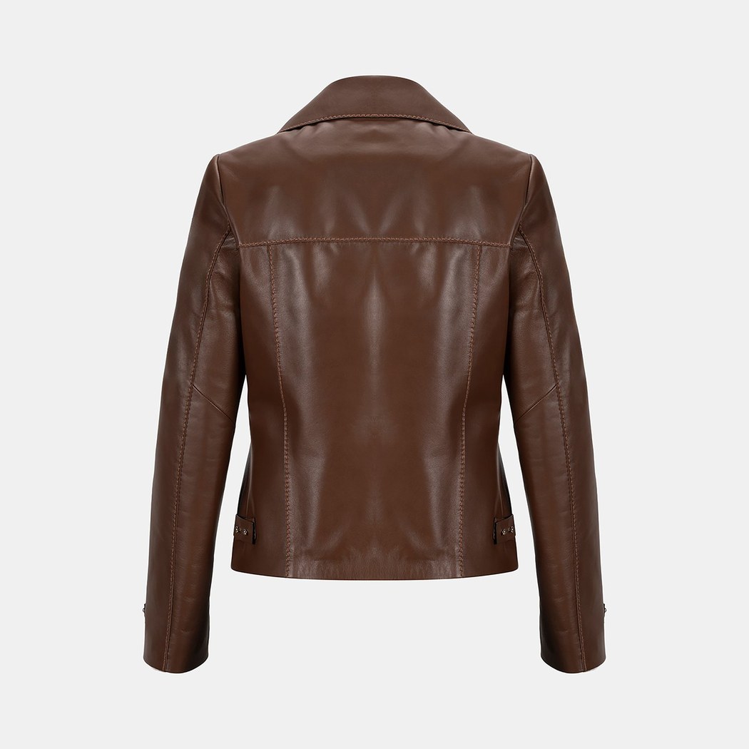 K14067 KADIN DERİ CEKET