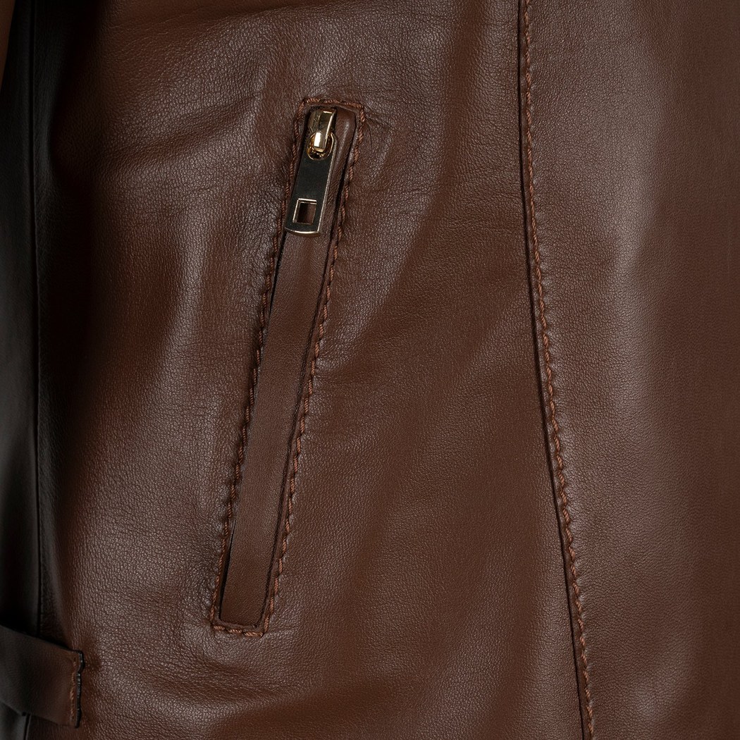 K14067 KADIN DERİ CEKET