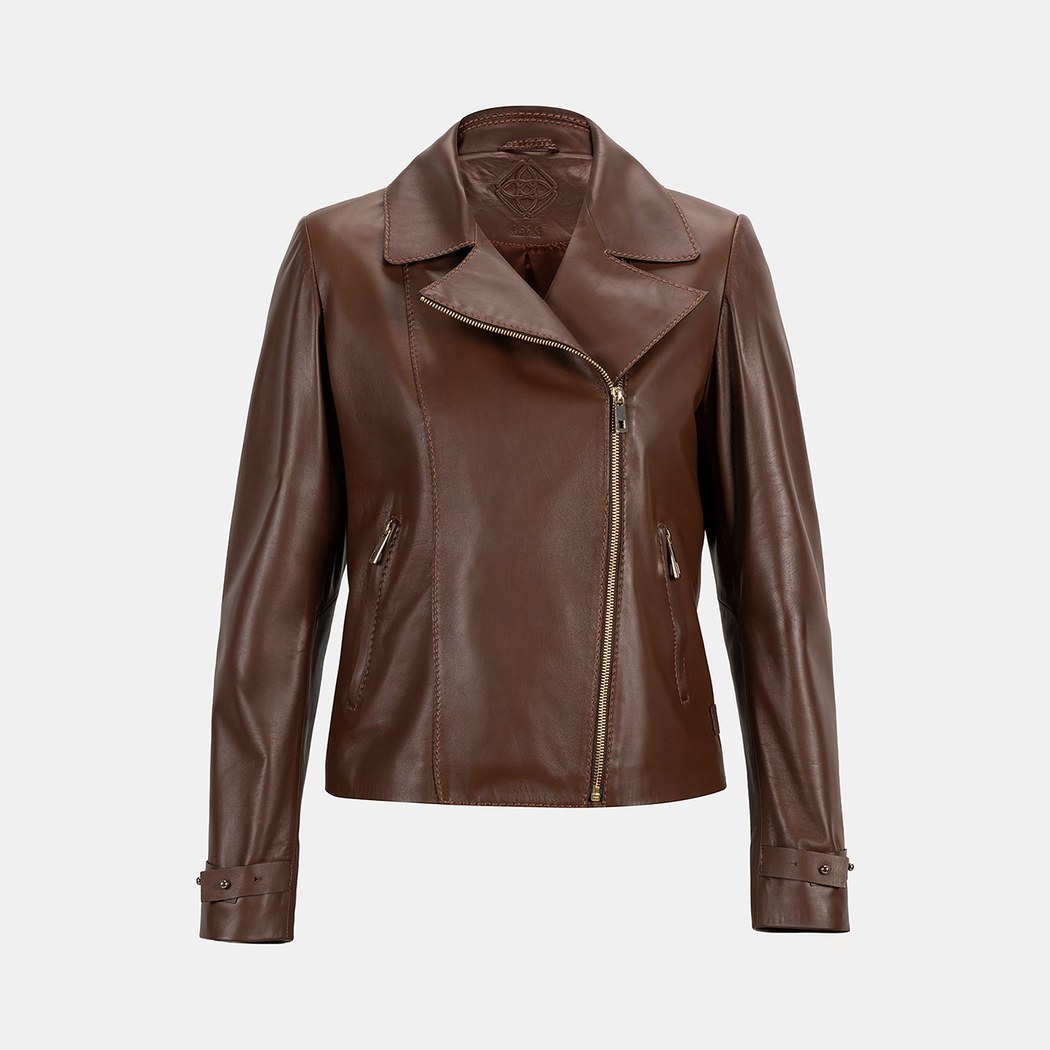 K14067 KADIN DERİ CEKET