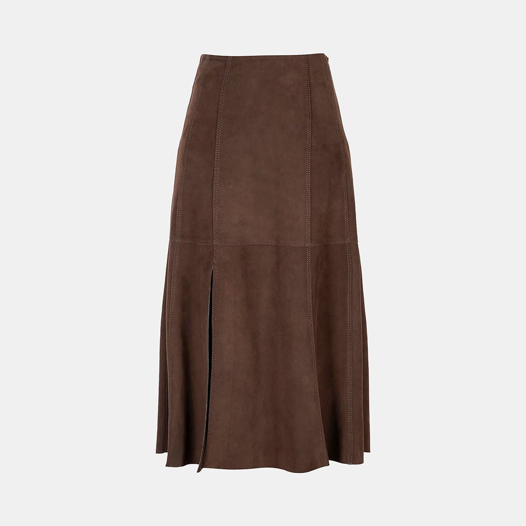 K14073 KADIN SÜET ETEK