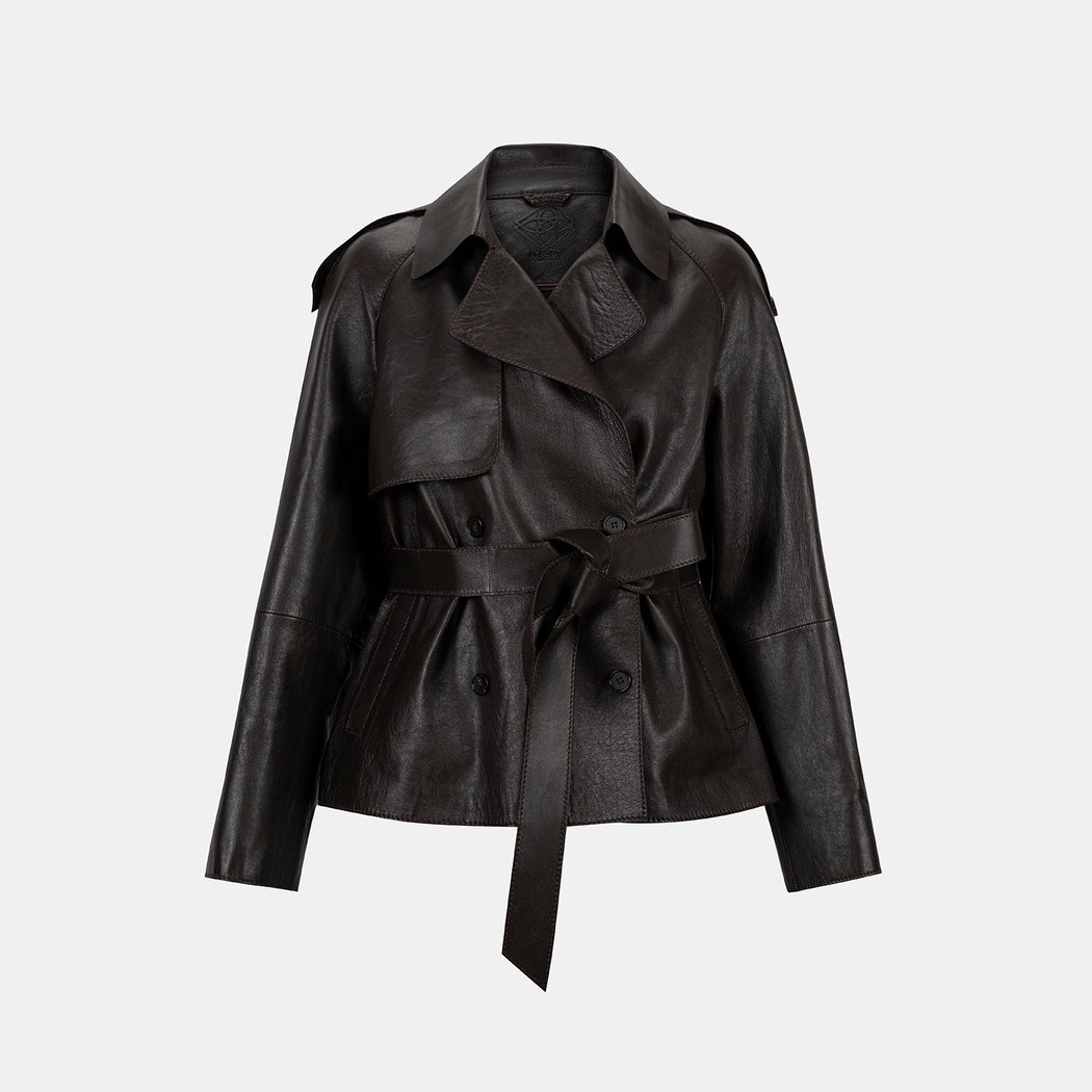 K14630 KADIN DERİ CEKET