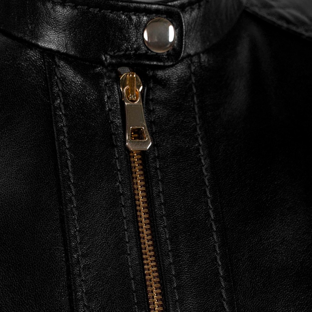 K15005 KADIN DERİ CEKET-E