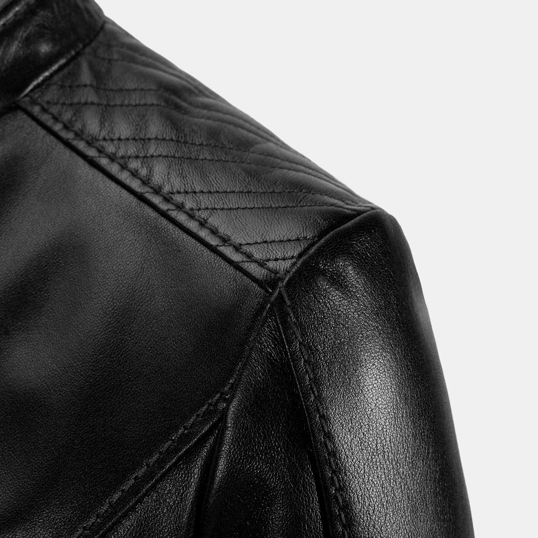 K15005 KADIN DERİ CEKET-E