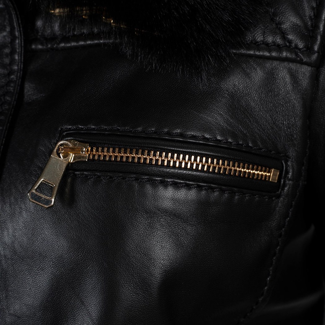 K15007 KADIN KÜRK YAKA MONT