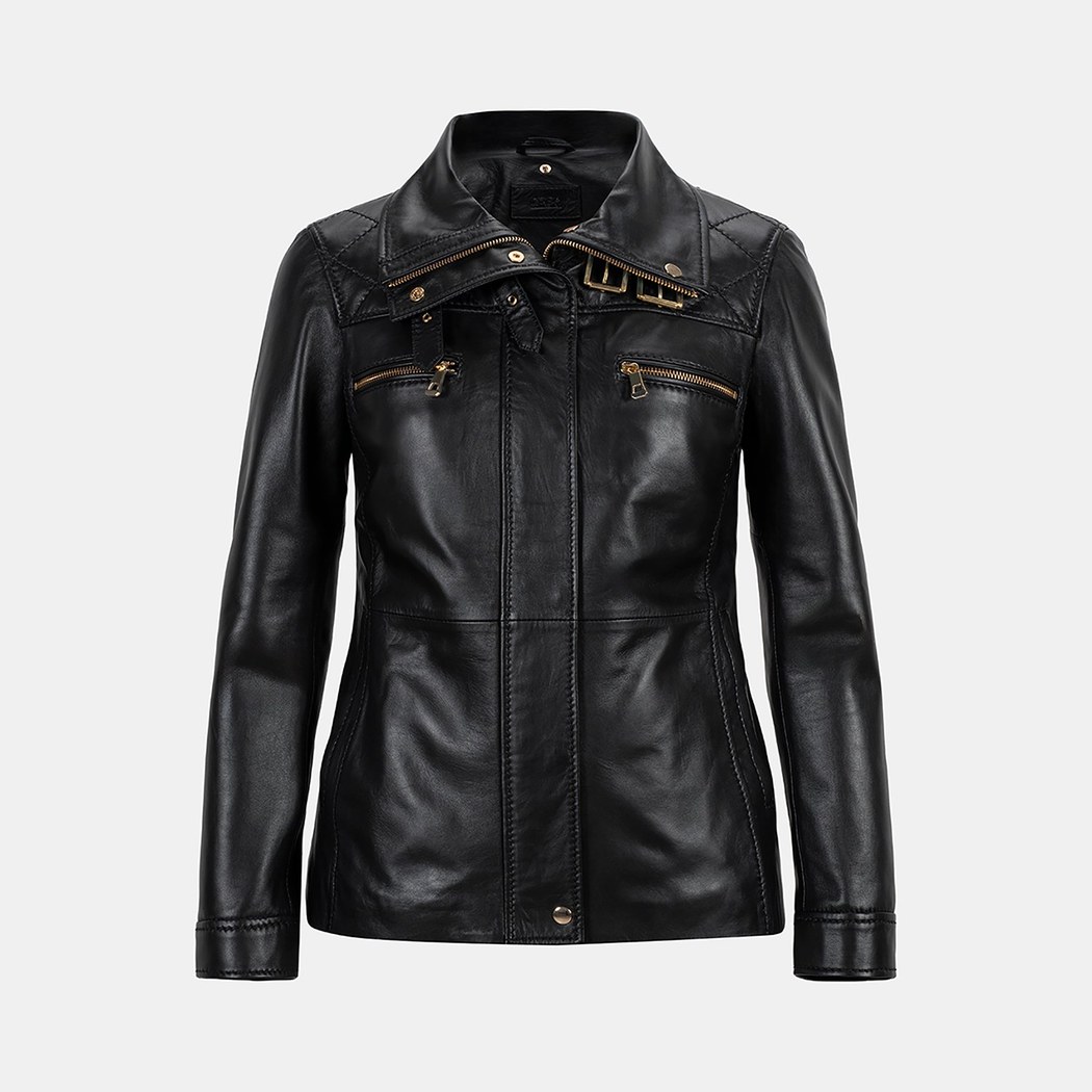 K15007 KADIN KÜRK YAKA MONT