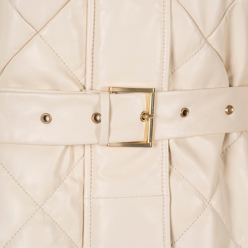 K15010 KADIN DERİ KABAN