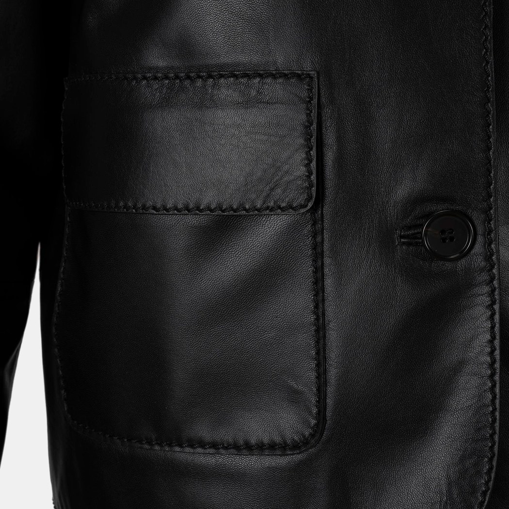 K15022 KADIN DERİ CEKET