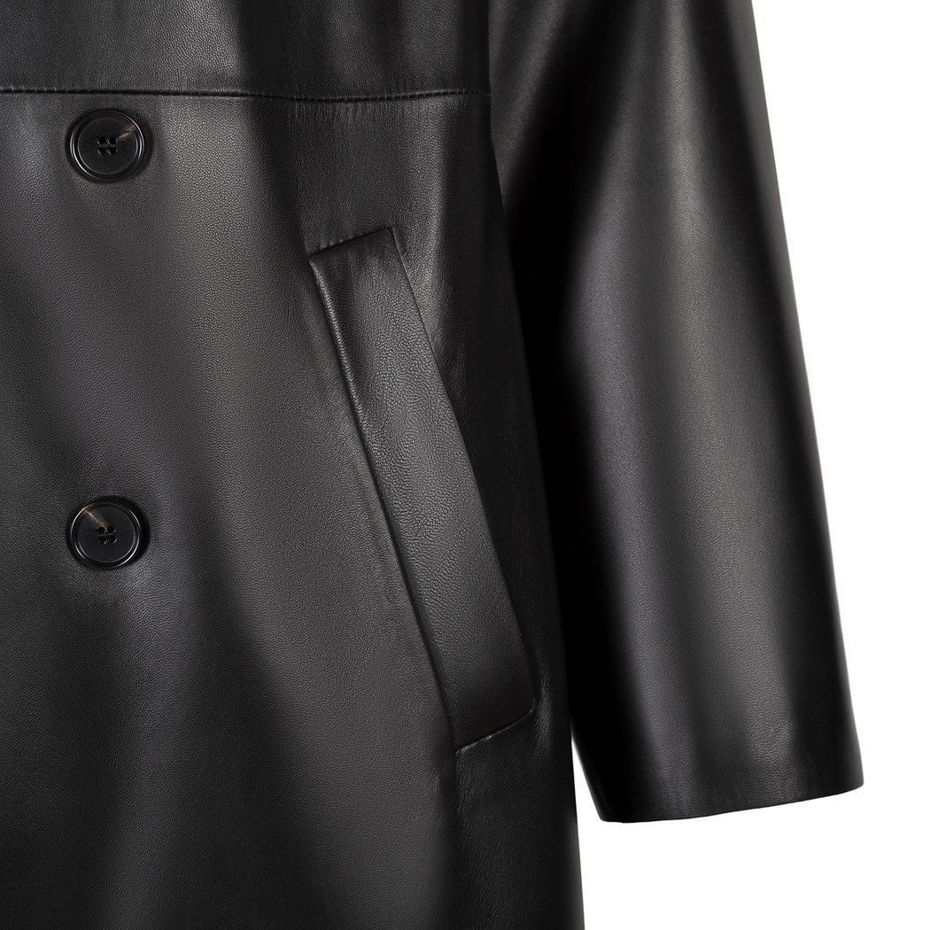 K15135 UNISEX DERİ TRENÇKOT X KEIN